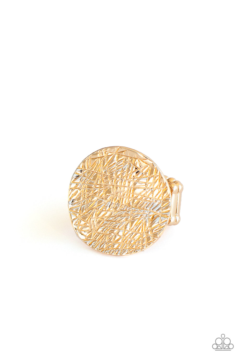 Paparazzi Accessories-Lined Up Gold Ring