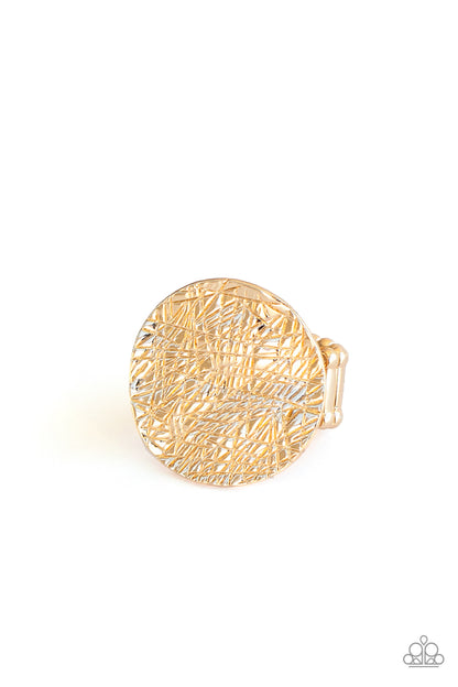 Paparazzi Accessories-Lined Up Gold Ring