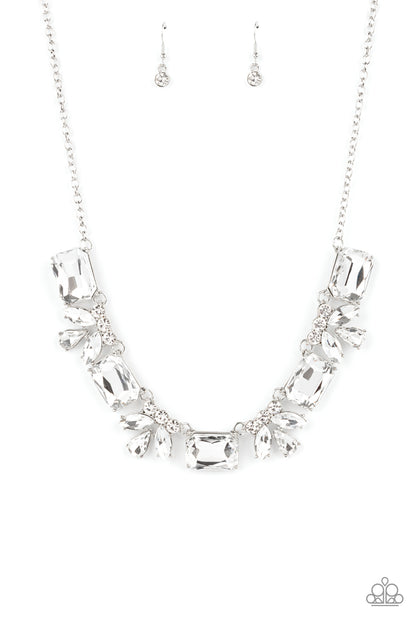 Paparazzi Accessories-Long Live Sparkle Rhinestone Necklace Set