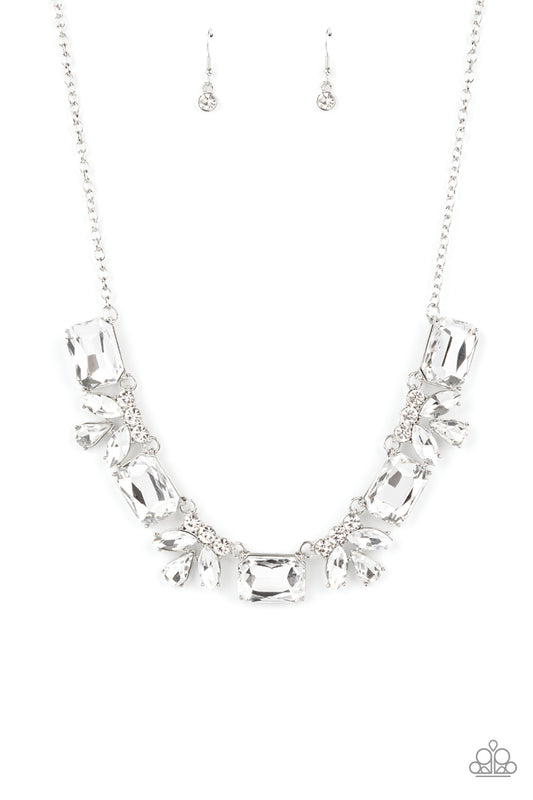Paparazzi Accessories-Long Live Sparkle Rhinestone Necklace Set