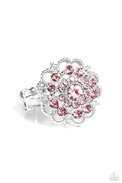 Paparazzi Accessories-Love ROSE Pink Radiant Rhinestone Ring