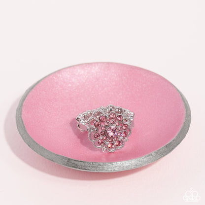 Paparazzi Accessories-Love ROSE Pink Radiant Rhinestone Ring