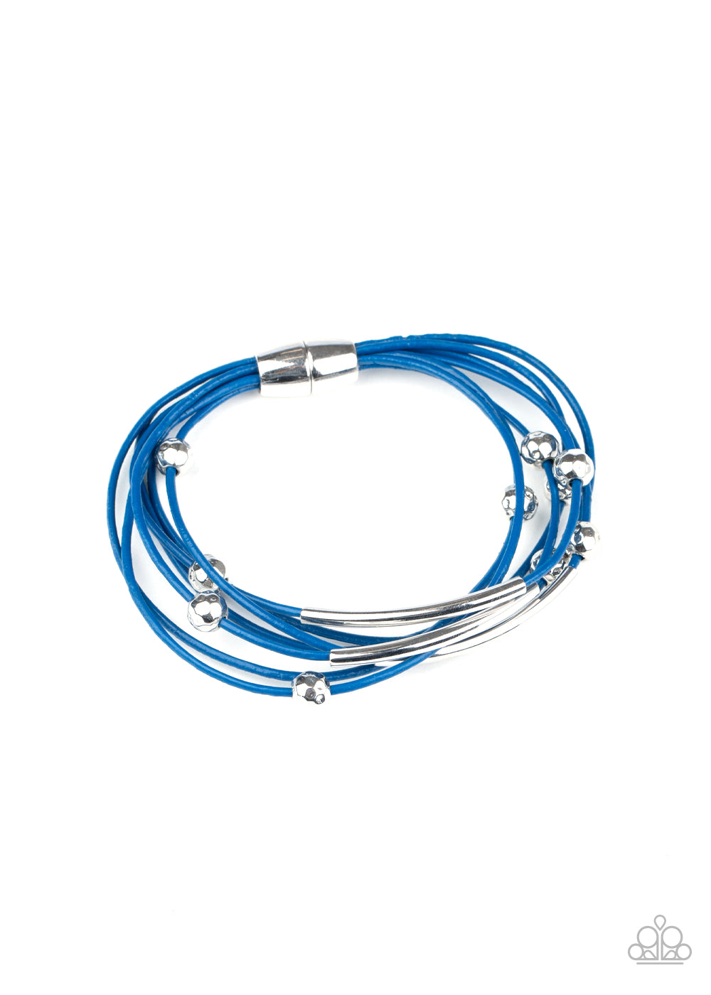 Paparazzi Accessories-Magnetically Modern Blue Bracelet