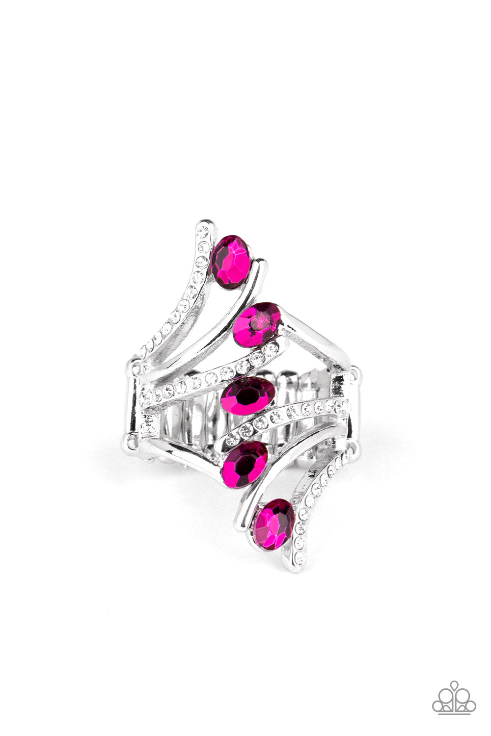 Paparazzi Accessories-Majestic Marvel Pink Ring