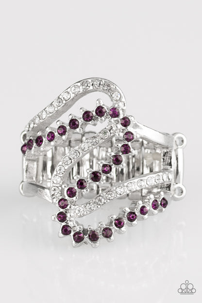 Paparazzi Accessories-Make Waves Purple Radiant Ring