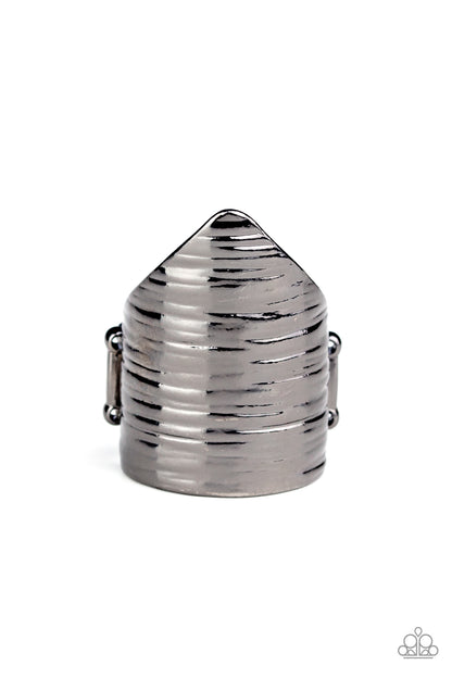 Paparazzi Accessories-Make Your Mark Black Ring