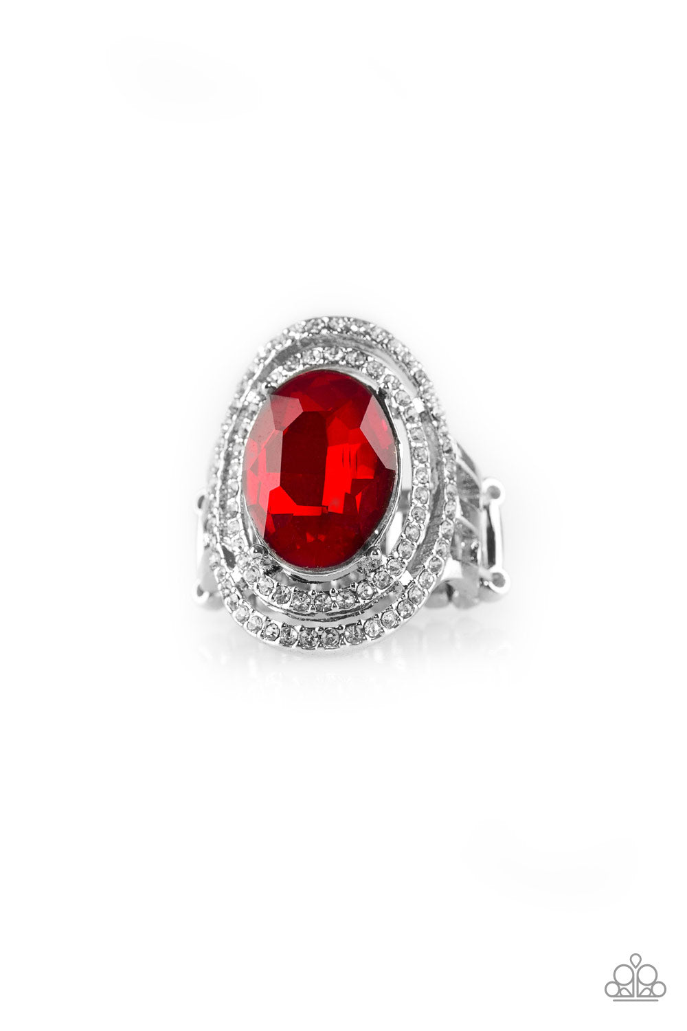 Paparazzi Accessories- Making History Red Rhinestone Ring