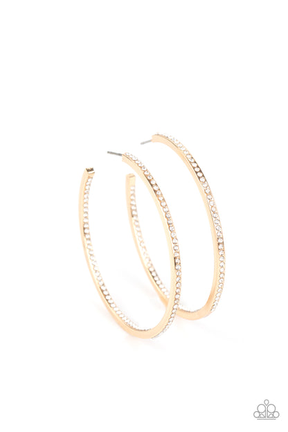 Paparazzi Accessories-Marquee Magic Gold Earrings