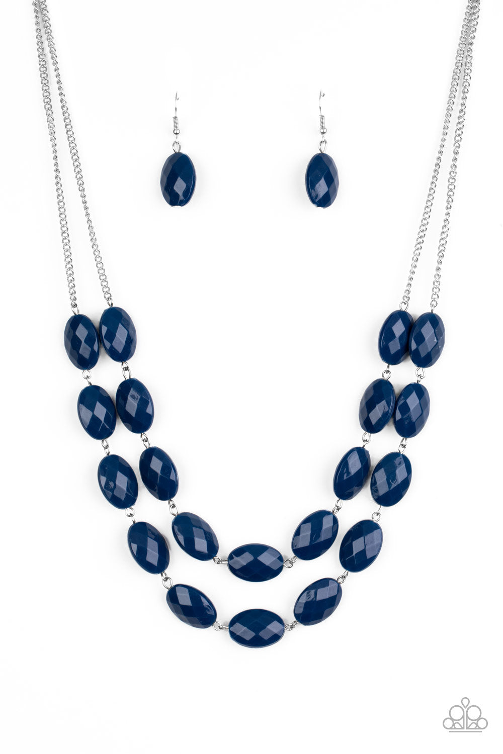 Paparazzi Accessories-Max Volume Blue Necklace Set