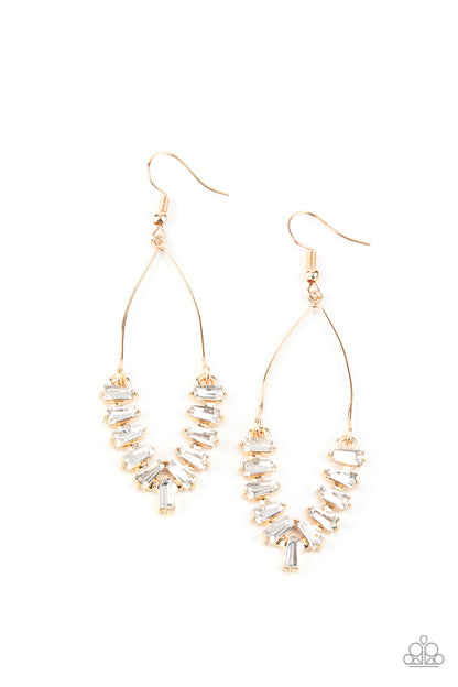Paparazzi Accessories-Me, Myself and ICE Gold Earrings