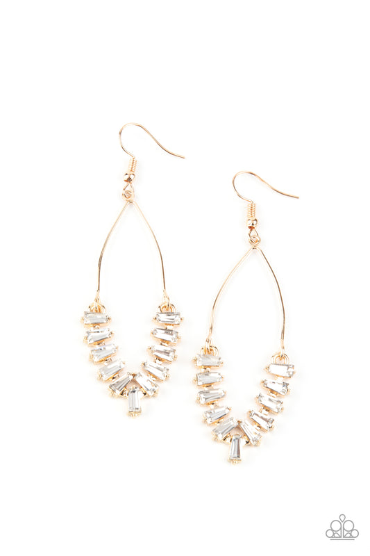 Paparazzi Accessories-Me, Myself and ICE Gold Earrings