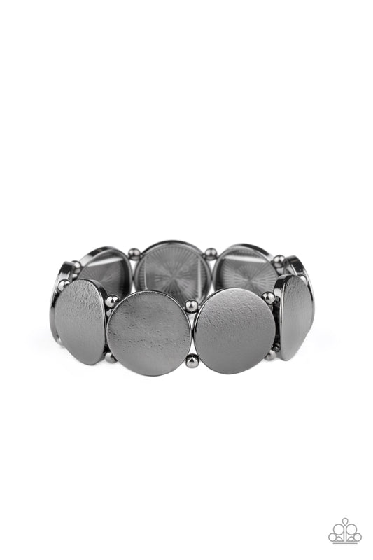 Paparazzi Accessories-Metallic Spotlight Black Bracelet