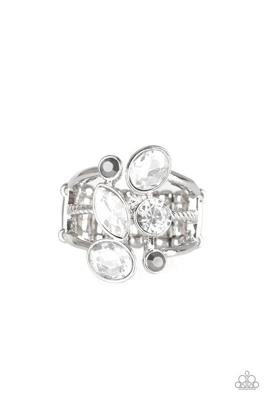 Paparazzi Accessories-Metro Mingle Silver Ring