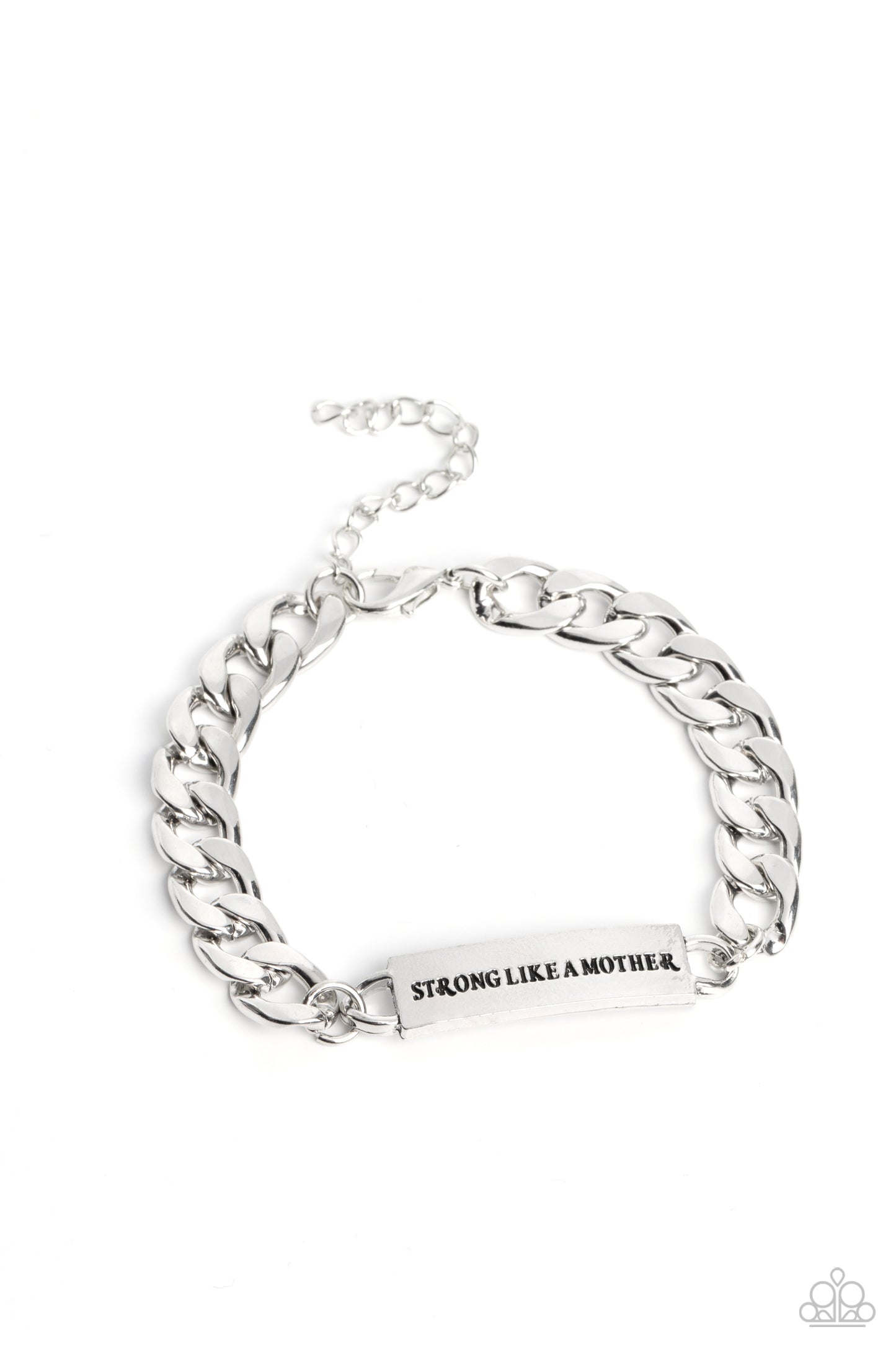 Paparazzi Accessories-Mighty Matriarch Silver Chain Mothers Day Bracelet