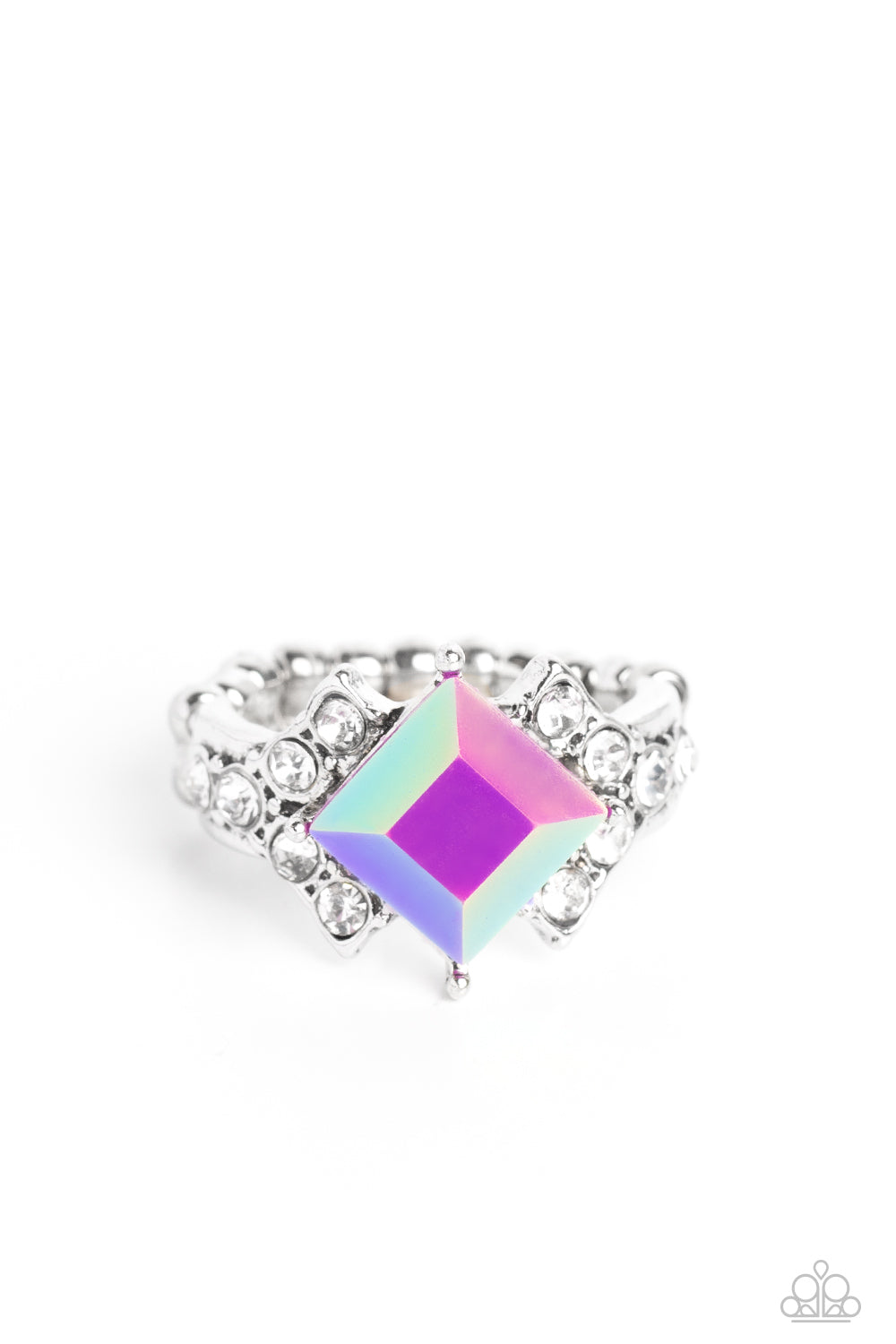 Paparazzi Accessories-Mind-Blowing Brilliance Purple Iridescent Ring