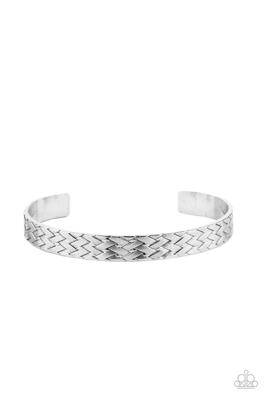 paparazzi Accessories-Mind Games Men's Silver  Bracelet