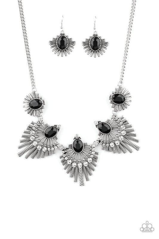 Paparazzi Accessories-Miss YOU-niverse Black Necklace Set
