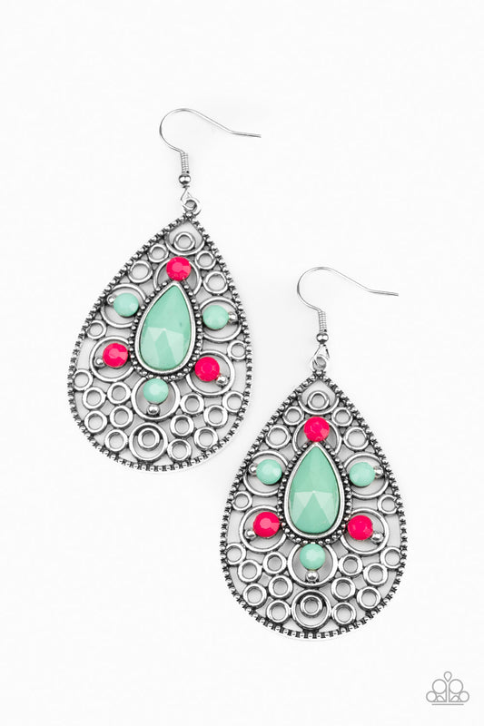 Paparazzi Accessories-Modern Garden Multi Earrings