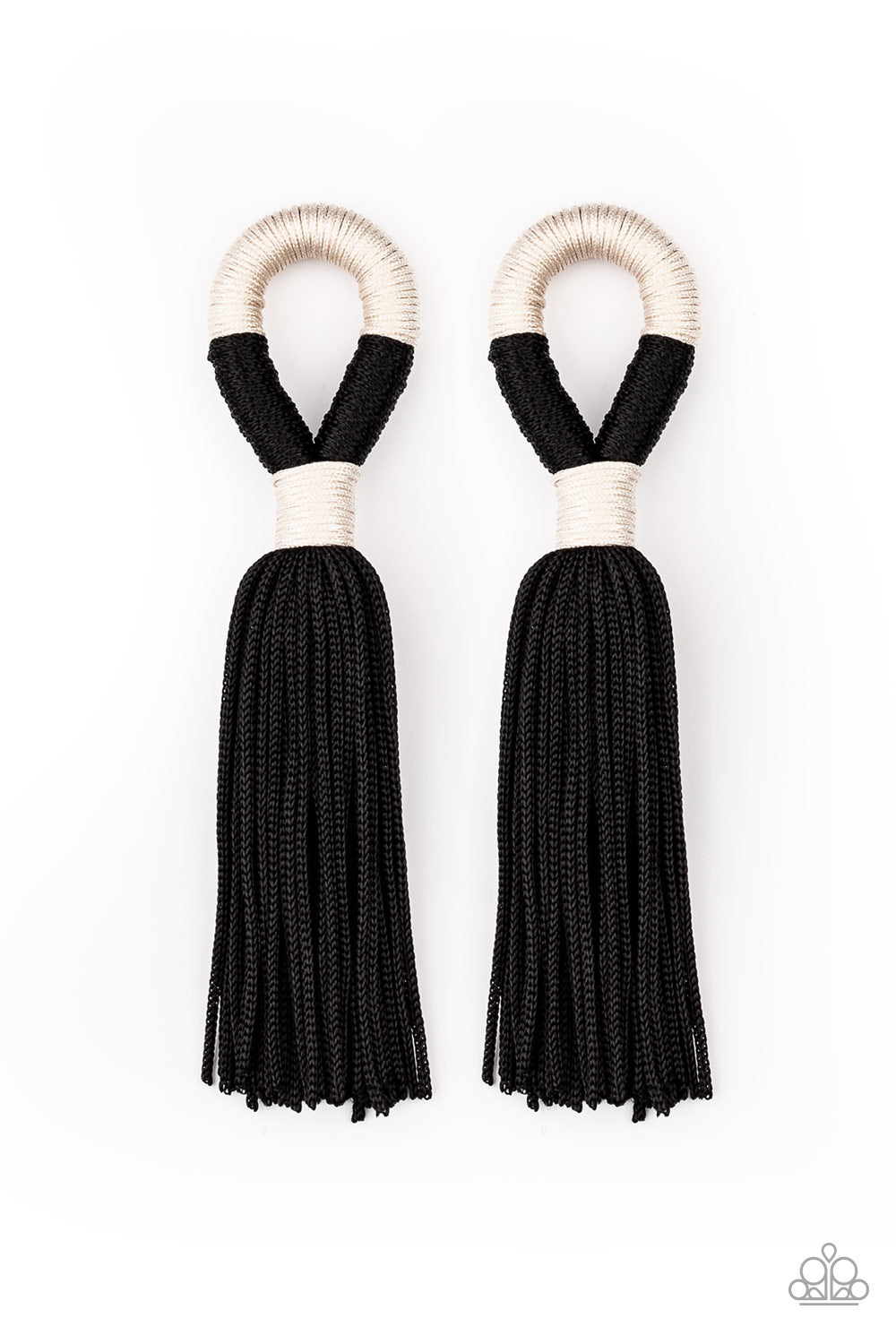 Paparazzi Accessories-Moroccan Mambo Black Earrings