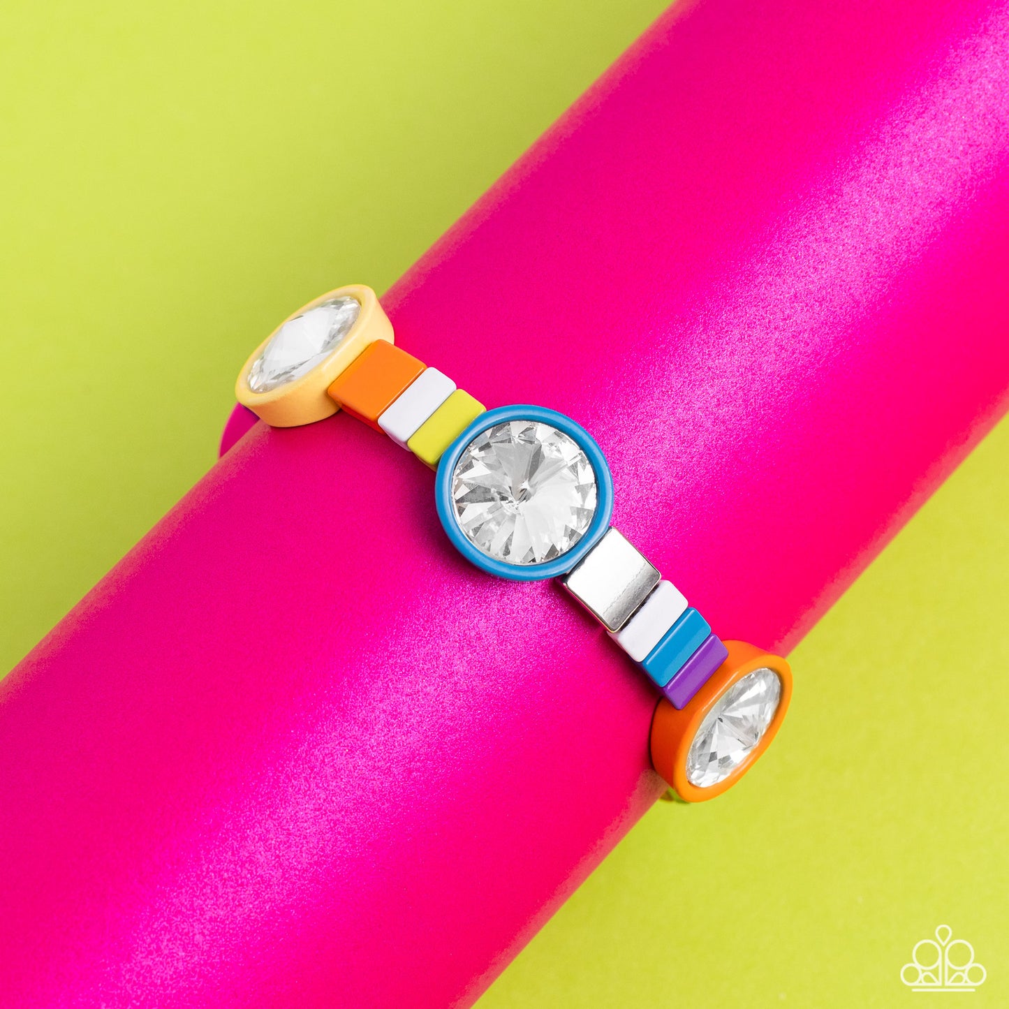 Paparazzi Accessories-Multicolored Madness Colorful Circular Bracelet