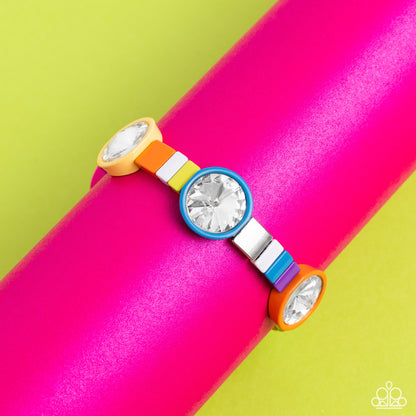 Paparazzi Accessories-Multicolored Madness Colorful Circular Bracelet