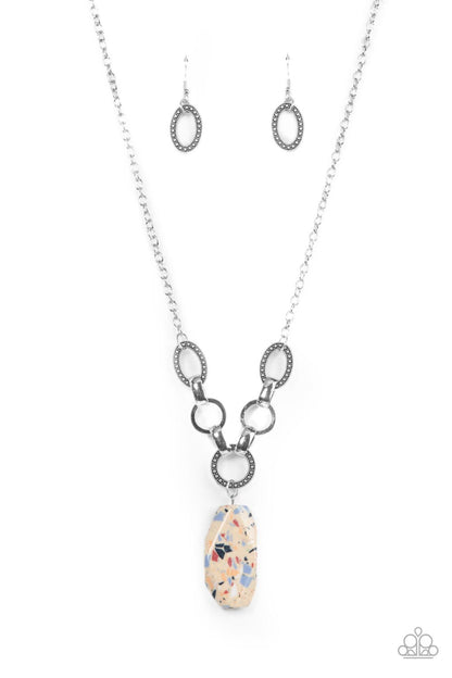 Paparazzi Accessories-Mystical Mineral Colorful Terrazzo Faux Stone Necklace Set
