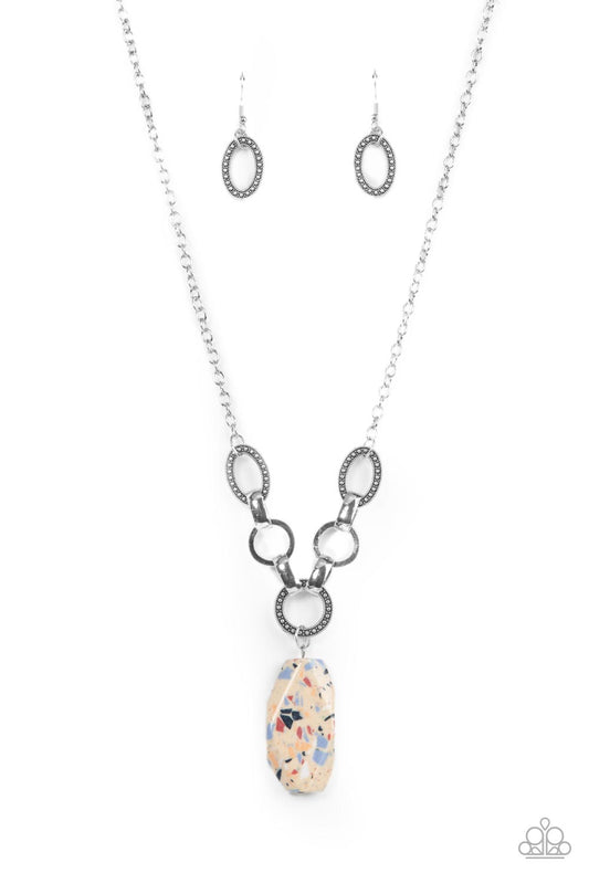 Paparazzi Accessories-Mystical Mineral Colorful Terrazzo Faux Stone Necklace Set