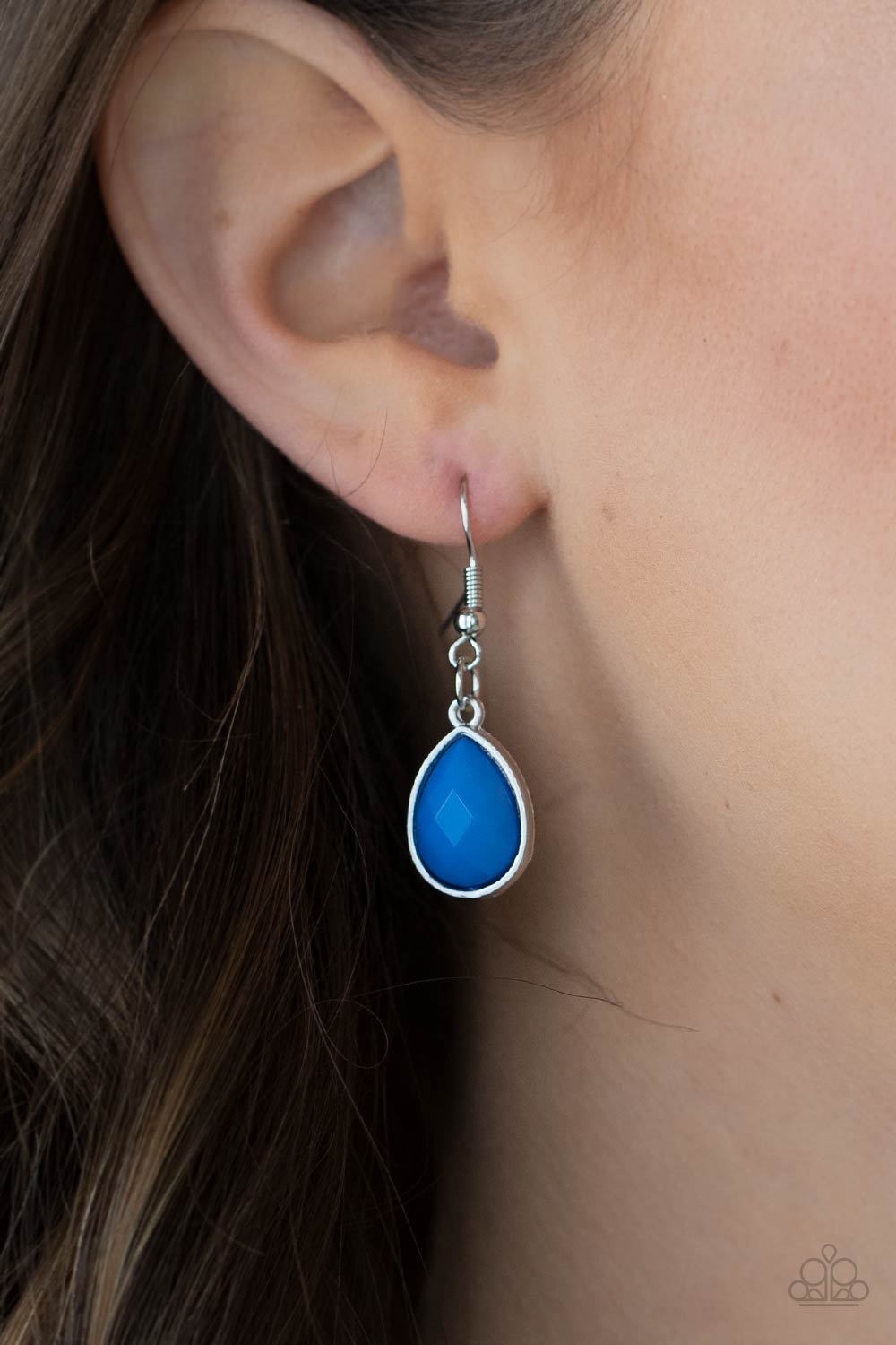 Paparazzi Accessories-Mystical Mirage French Blue Mismatched Necklace Set