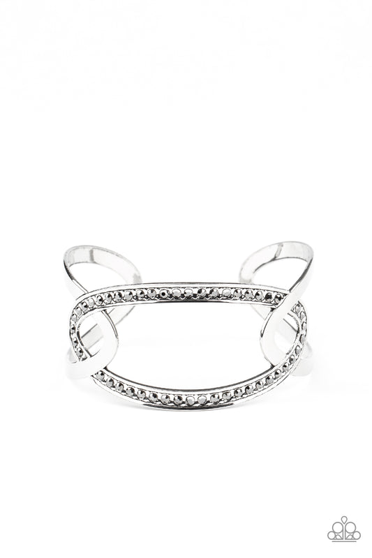 Paparazzi Accessories-Never A Dull Moment Silver Bracelet