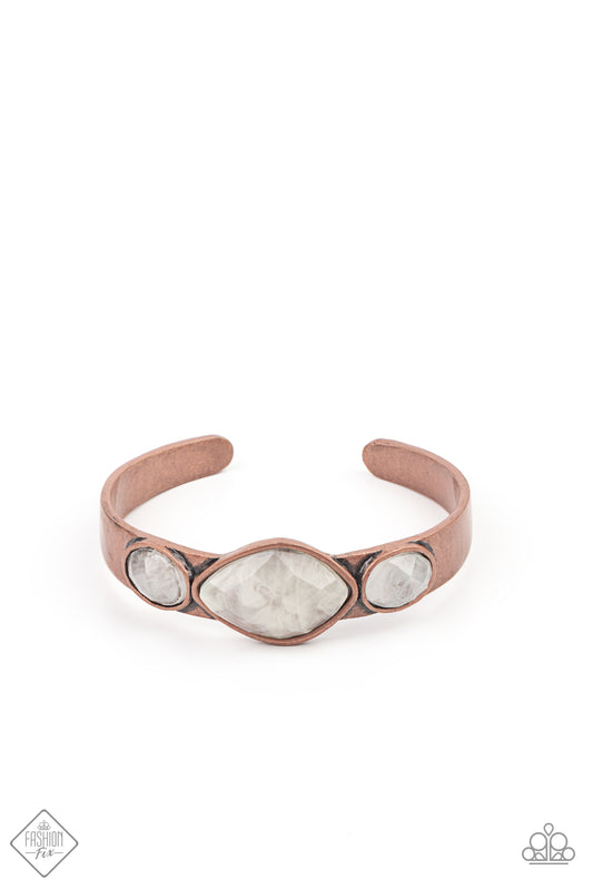 Paparazzi Accessories-Next Stop, Olympus Copper Stone Bracelet