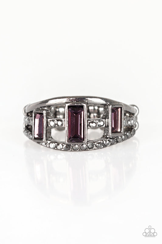 Paparazzi Accessories-Noble Nova Purple Ring