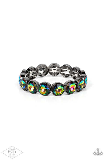 Paparazzi Accessories-Number One Knockout Multi Oil Spill LOTP Bracelet