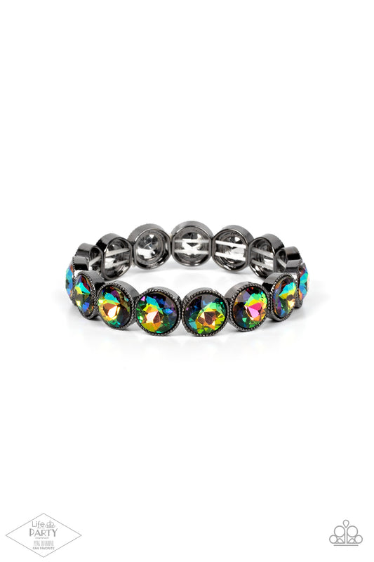 Paparazzi Accessories-Number One Knockout Multi Oil Spill LOTP Bracelet