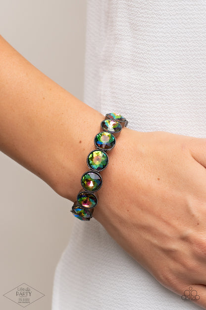 Paparazzi Accessories-Number One Knockout Multi Oil Spill LOTP Bracelet