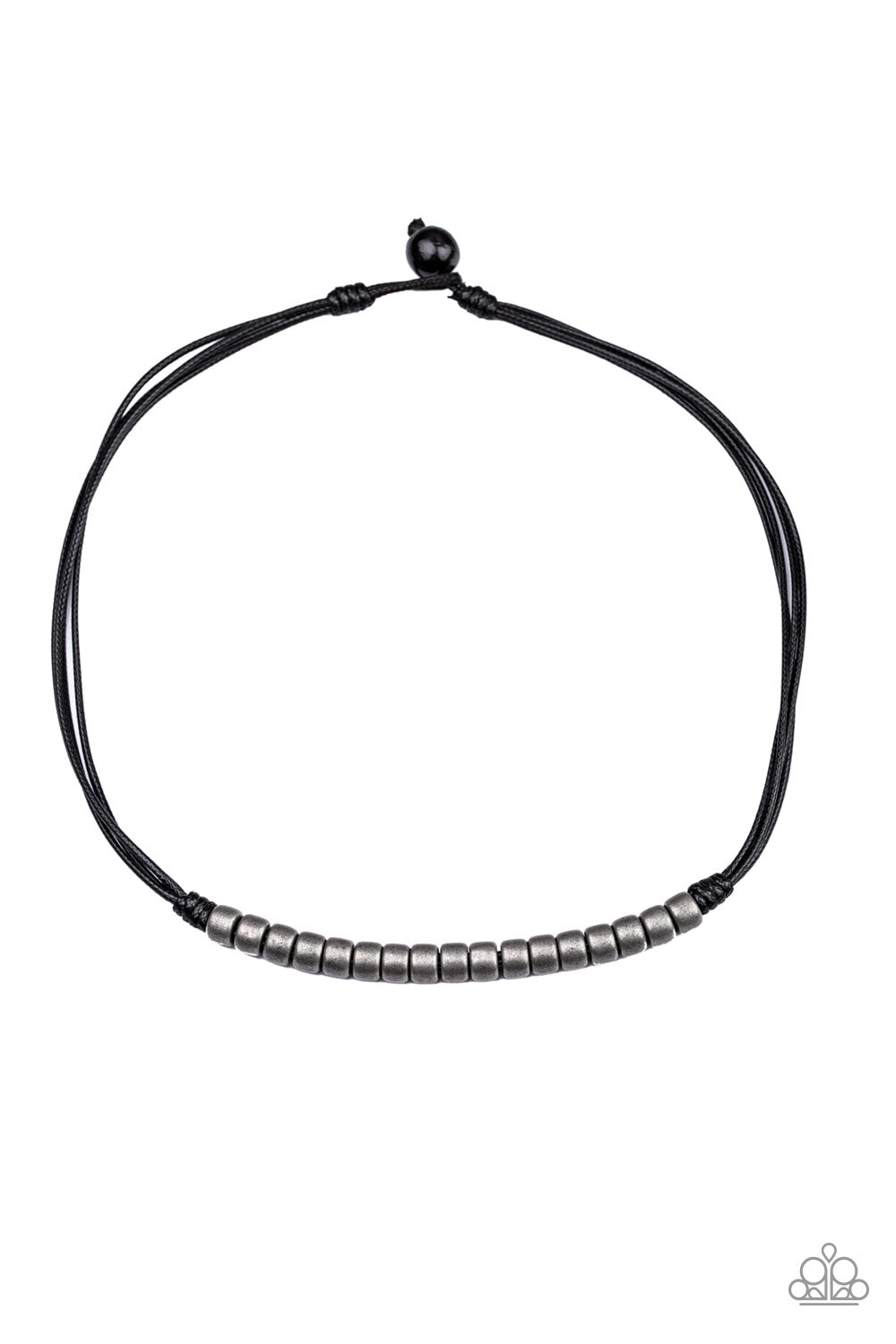 Paparazzi Accessories-On The Treasure Hunt Men's Black Neck Cord