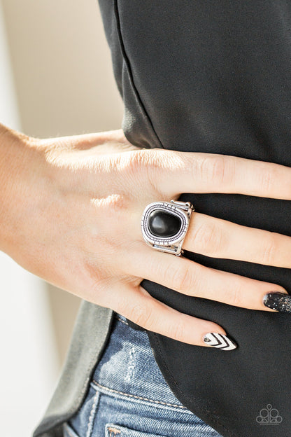 Paparazzi Accessories-Out On The Range Black Ring