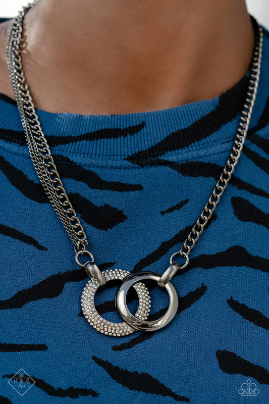 Paparazzi Accessories-Phenomenal Powerhouse Feb's 2023 Black Necklace Set