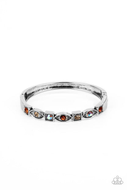 Paparazzi Accessories-Poetically Picturesque Brown Iridescent Bracelet