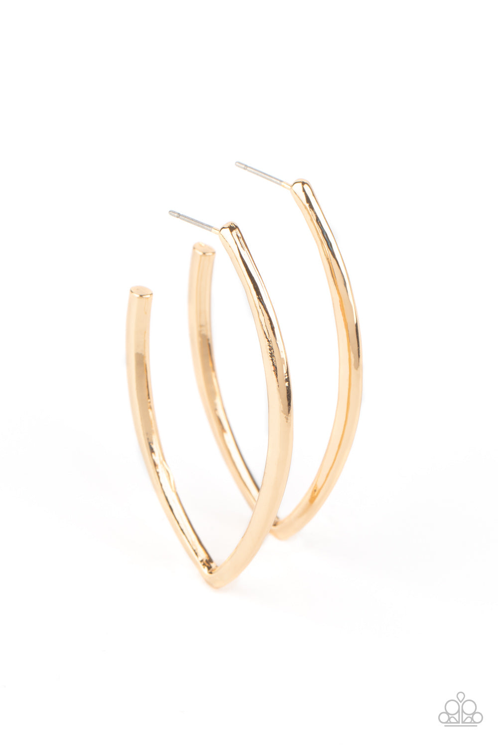 Paparazzi Accessories-Point-Blank Beautiful Gold Earrings