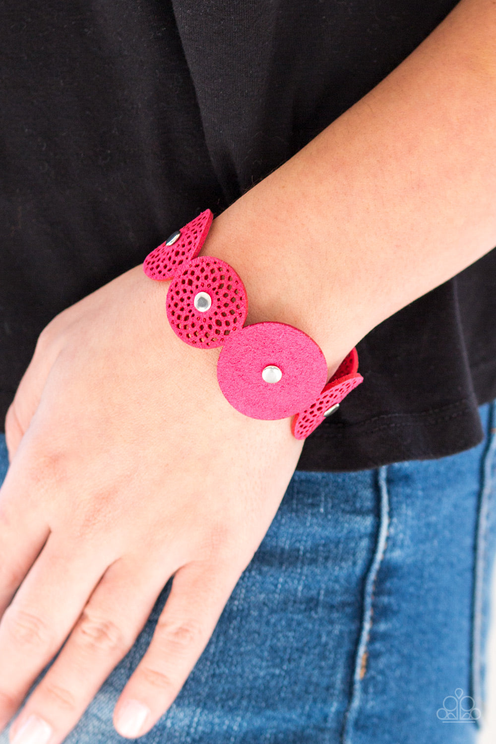 Paparazzi Accessories-Poppin Popstar Pink Wrap Bracelet