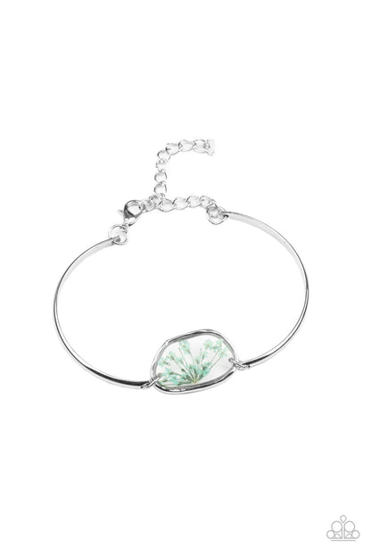 Paparazzi Accessories-Prairie Paradise Blue Firework Flower Bracelet