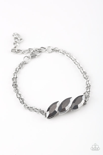 Paparazzi Accessories-Pretty Priceless Glittery Hematite Bracelet