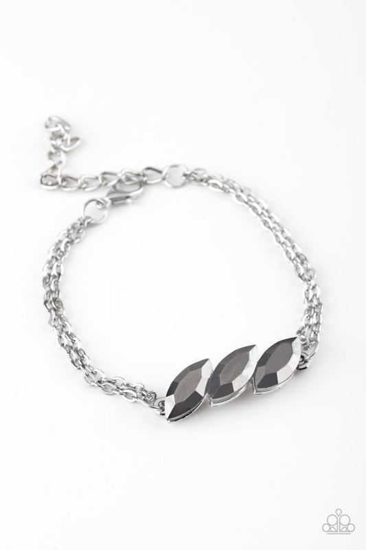 Paparazzi Accessories-Pretty Priceless Glittery Hematite Bracelet