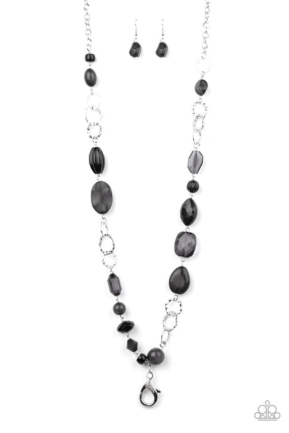 Paparazzi Accessories-Prismatic Paradise Black Necklace Set