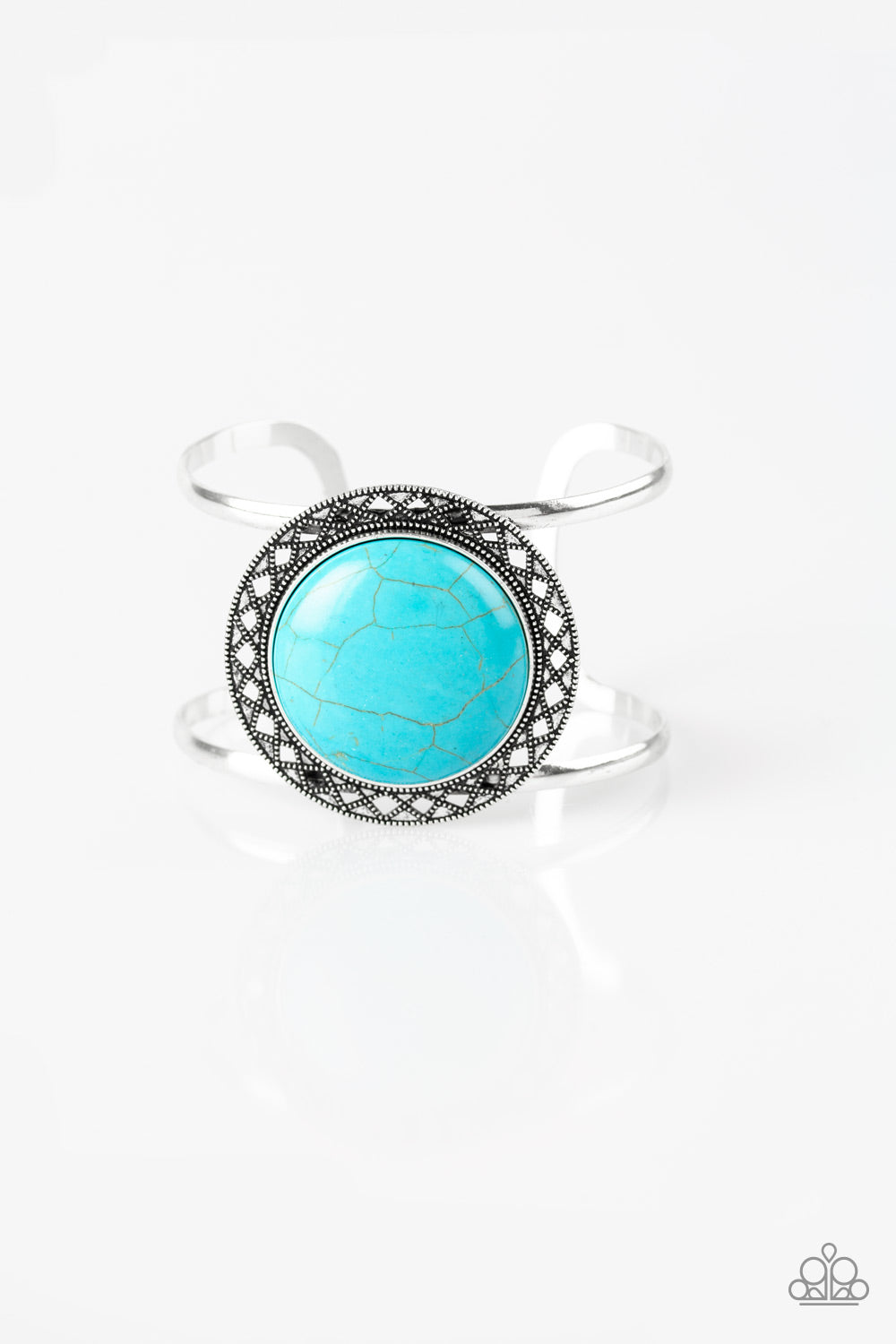 Paparazzi Accessories-RODEO Rage Turquoise Stone Bracelet