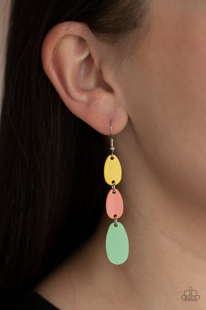 Paparazzi Accessories-Rainbow Drops Multi Illuminating Earrings