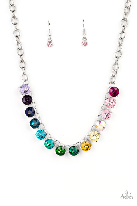 Paparazzi Accessories-Rainbow Resplendence Multi LOTP Necklace Set