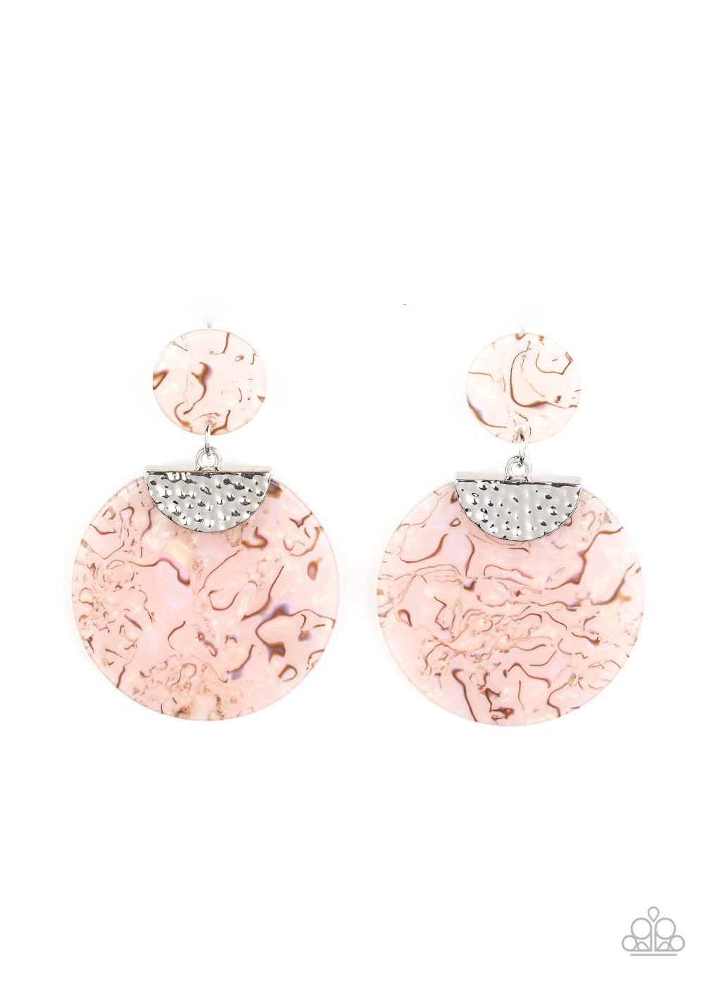 Paparazzi Accessories-Really Retro-politan Pink Earrings