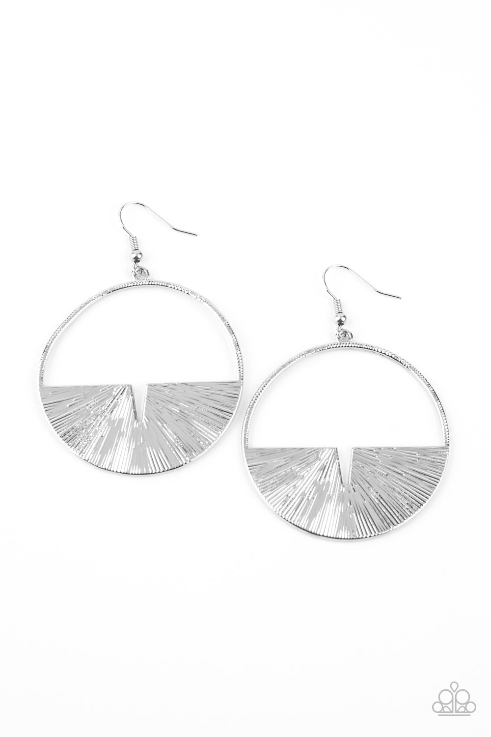 Paparazzi Accessories-Reimagined Refinement Silver Earrings