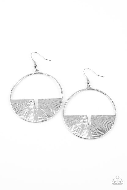 Paparazzi Accessories-Reimagined Refinement Silver Earrings